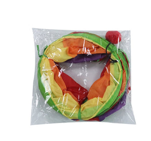 Rainbow S-shaped Cat Tunnel Self-hey Educational Cat Toy Collapsible Cat Tunnel