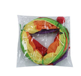 Rainbow S-shaped Cat Tunnel Self-hey Educational Cat Toy Collapsible Cat Tunnel